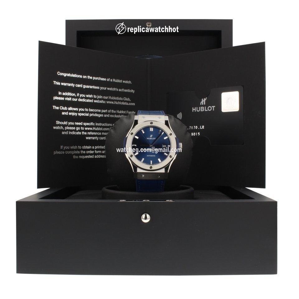 Hublot Classic Fusion Blue Mens watch Unisex Automatic Titanium 542NX7170LR 2