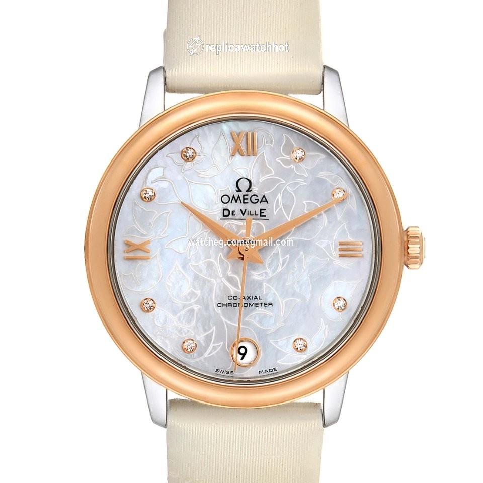 Omega De Ville Prestige Womens watch Automatic Gold Steel 424.22.33.20.55.001 2