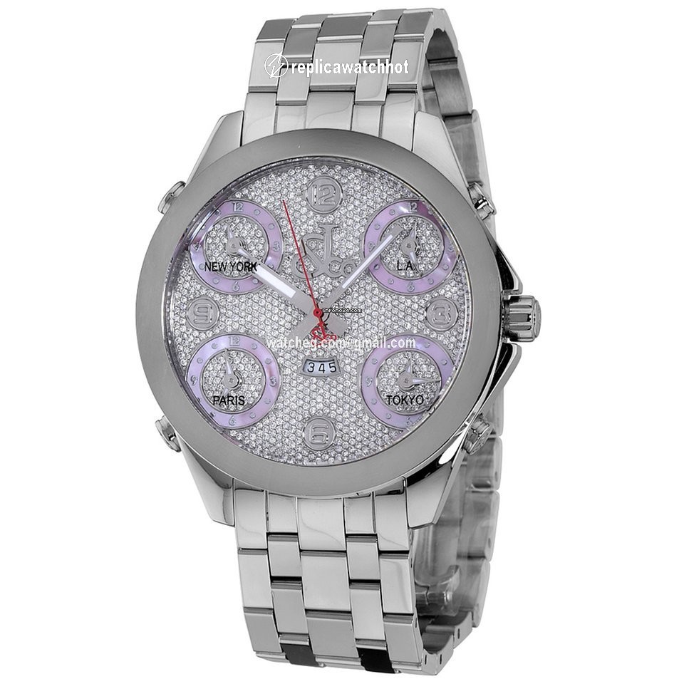 Jacob & Co. Five Time Zone Mens watch Unisex Quartz Steel JC30P 2
