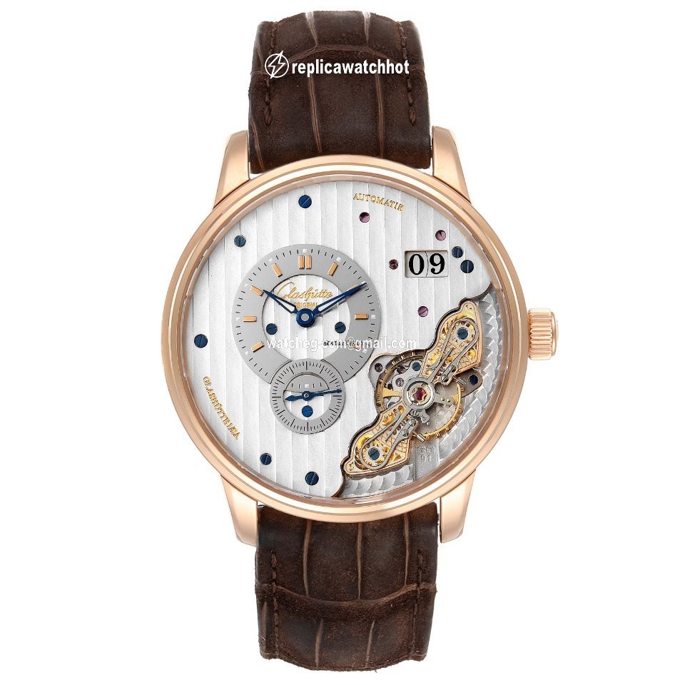 Glashtte Original PanoMaticInverse Mens watch Unisex Automatic Rose gold 1-91-02-01-05-30 2