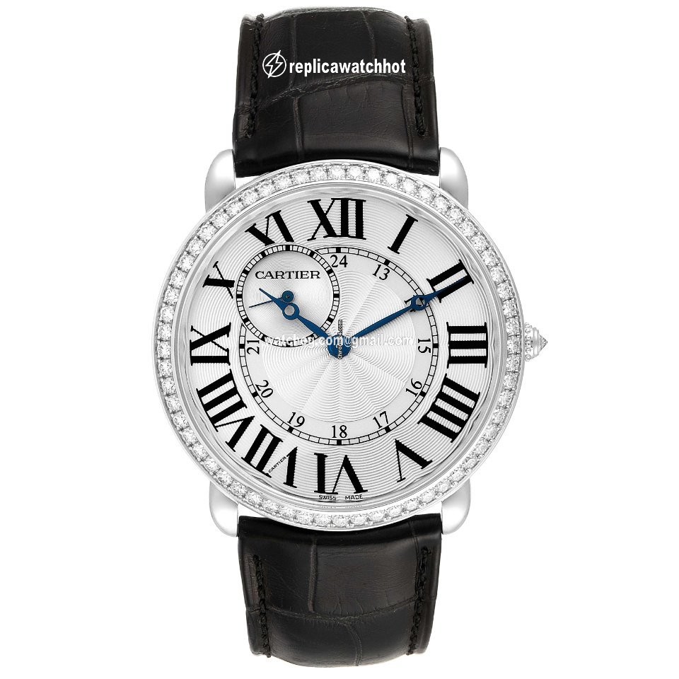 Cartier Ronde Louis Cartier Mens watch Unisex Manual winding White gold WR007002 2