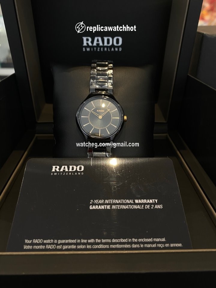 Rado True Thinline Womens watch Quartz Ceramic R27742152 2