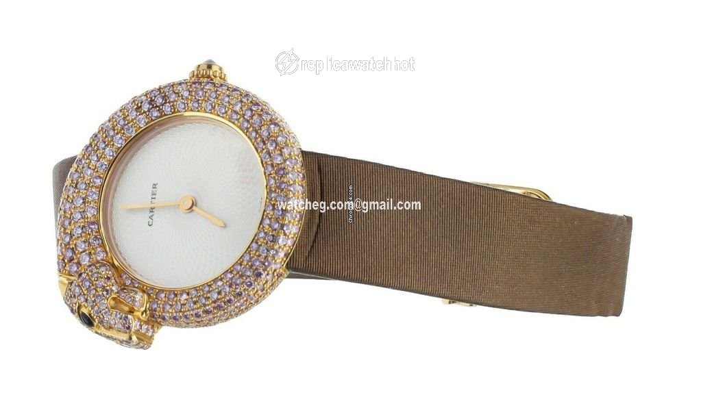 Cartier Panthere Mens watch Unisex Quartz Rose gold 2445 2