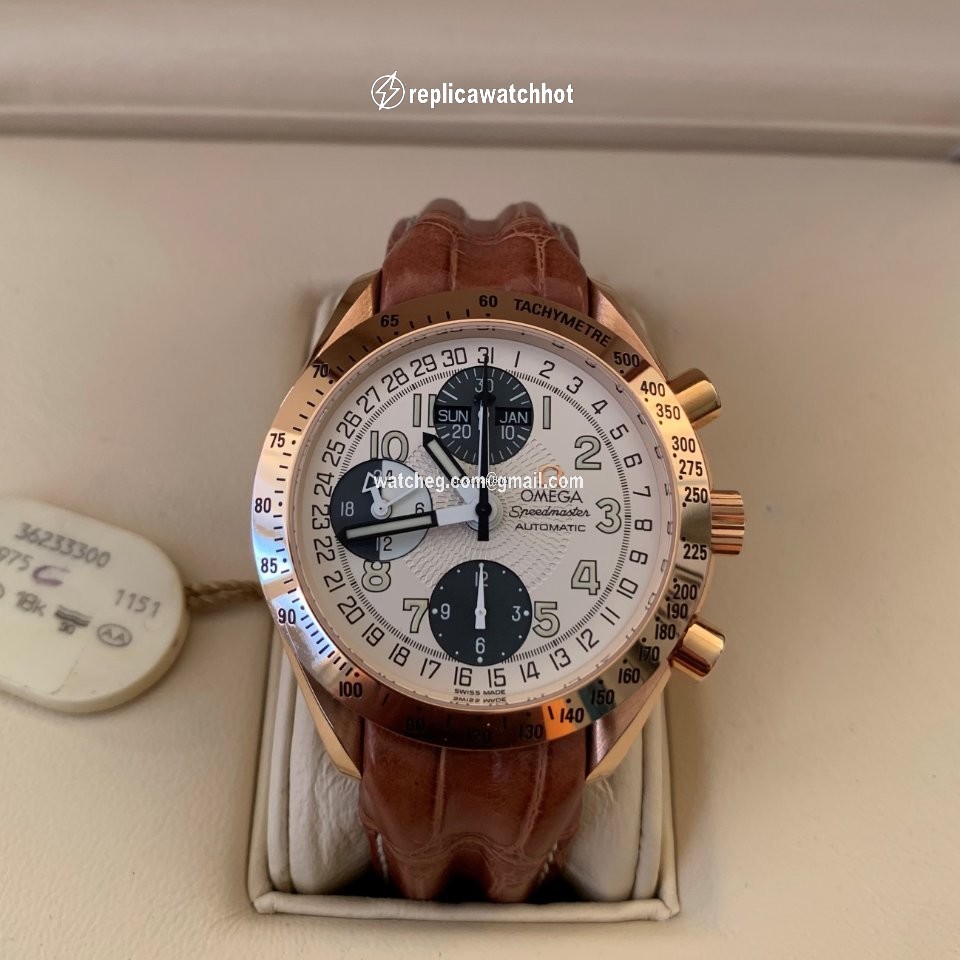 Omega Speedmaster Date Mens watch Unisex Automatic Rose gold 36233300 2
