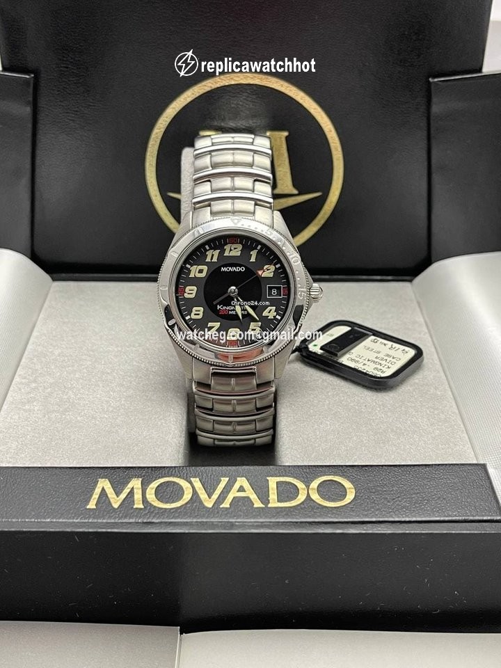 Movado Kingmatic Mens watch Unisex Automatic Steel 84-D7-877 ser. 3721235 2