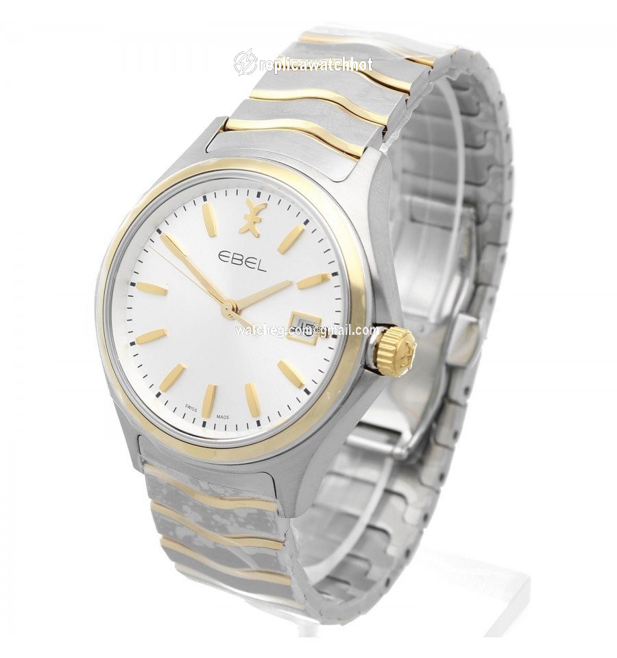 Ebel Wave Quartz Gold Steel 1216202 2