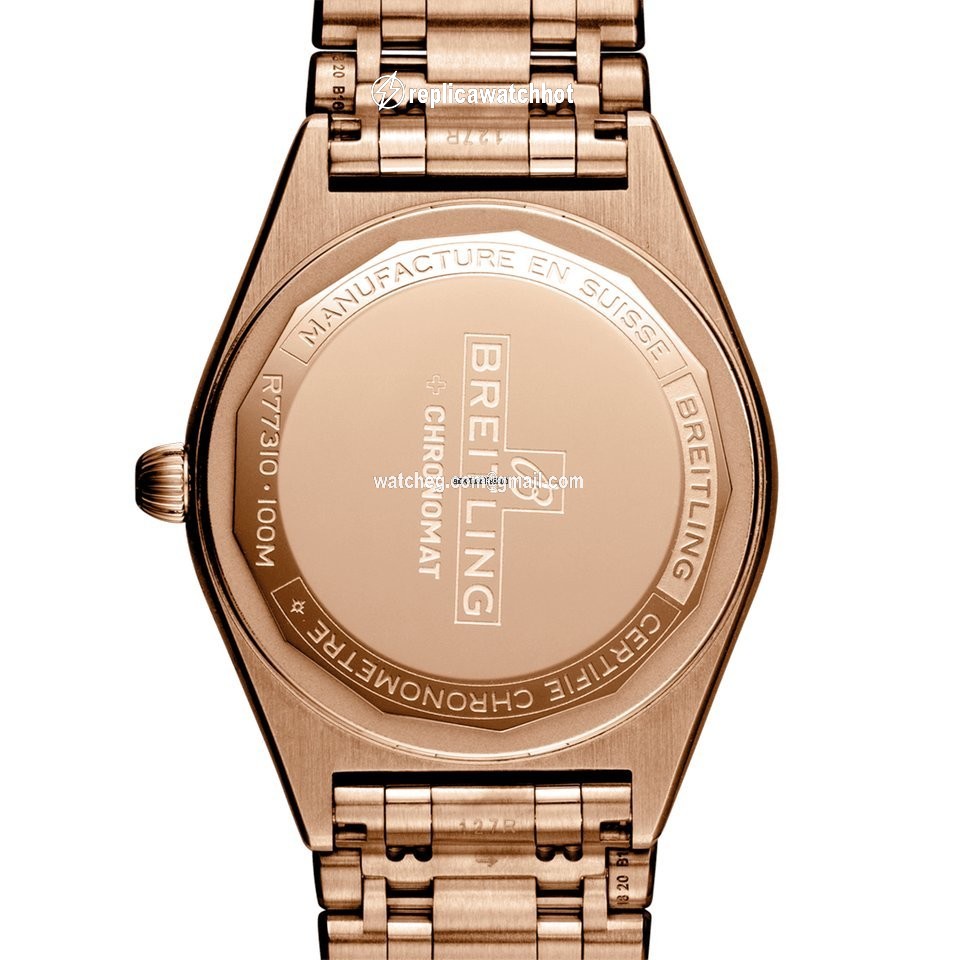 Breitling Chronomat Womens watch Quartz Red gold R77310101A1R1 2