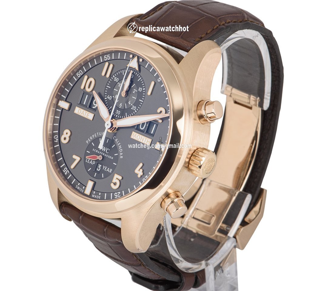 IWC Pilot Spitfire Perpetual Calendar Digital Date-Month Mens watch Unisex Automatic Rose gold IW379105 2
