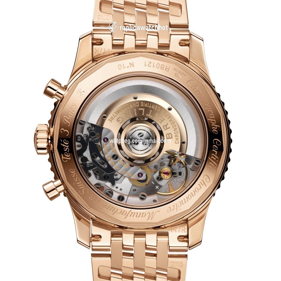 Breitling Navitimer 1 B01 Chronograph 43 Mens watch Unisex Automatic Red gold RB0121211B1R1 2