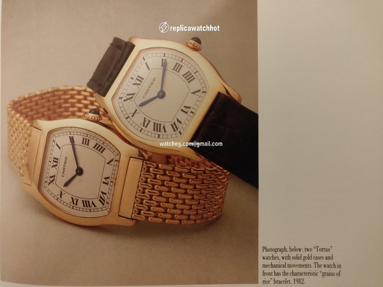 Cartier Tortue Mens watch Unisex Manual winding Yellow gold 96069 2