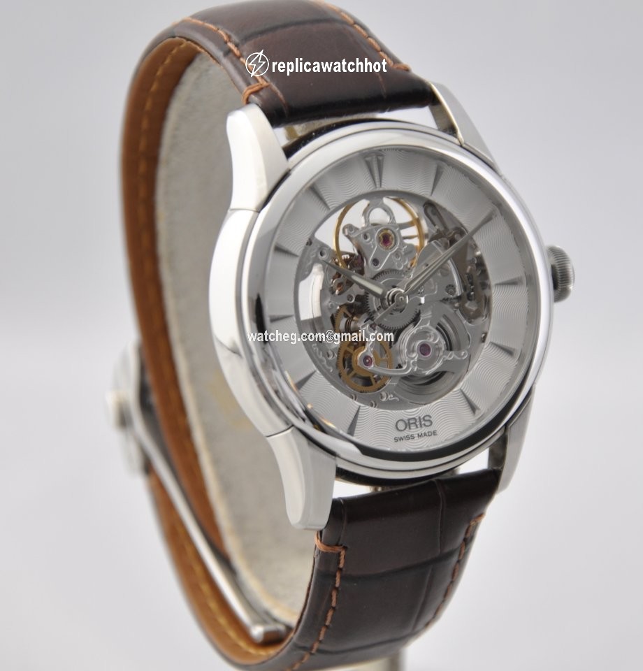 Oris Artelier Skeleton Mens watch Unisex Automatic Steel 01 734 7670 4051-07 5 21 70FC 2