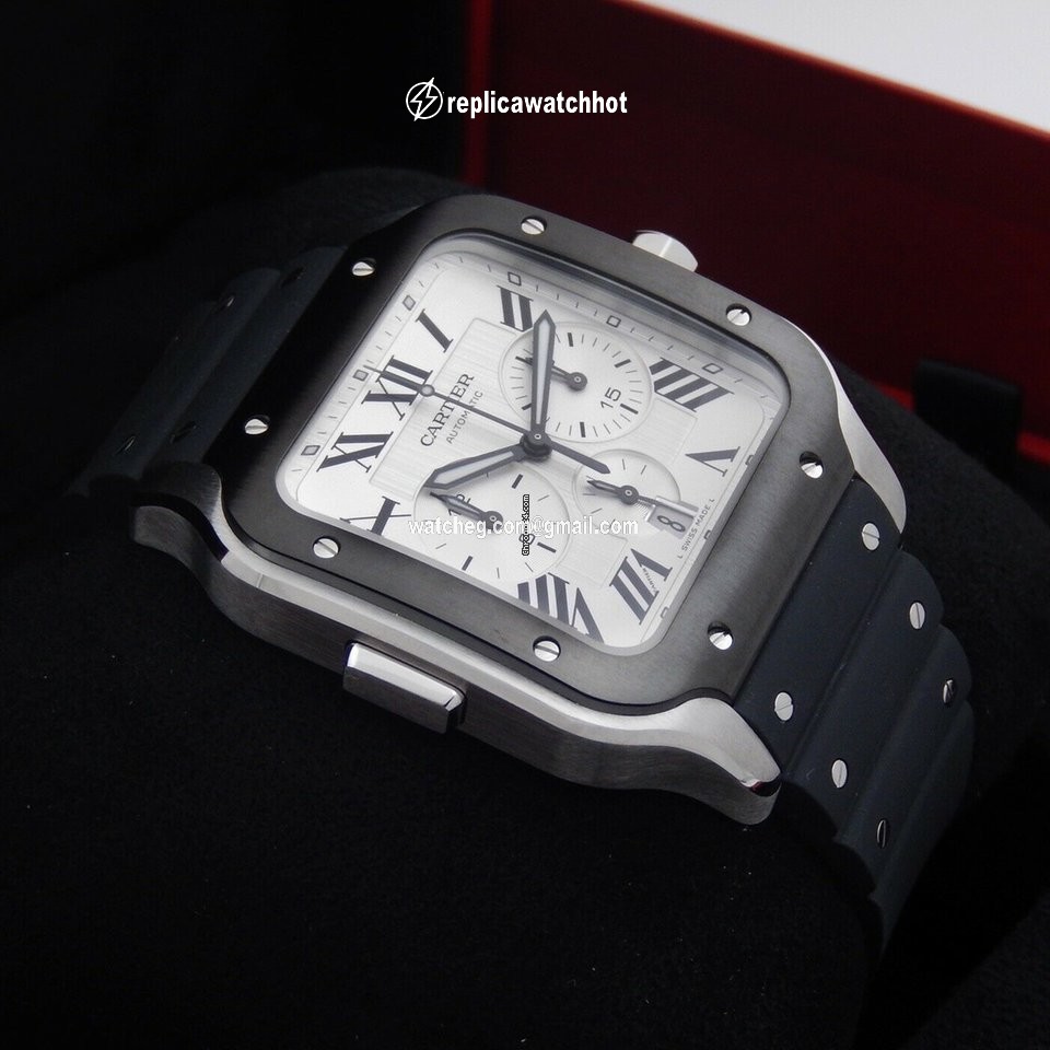 Cartier Santos Mens watch Unisex Automatic Steel WSSA0017 2