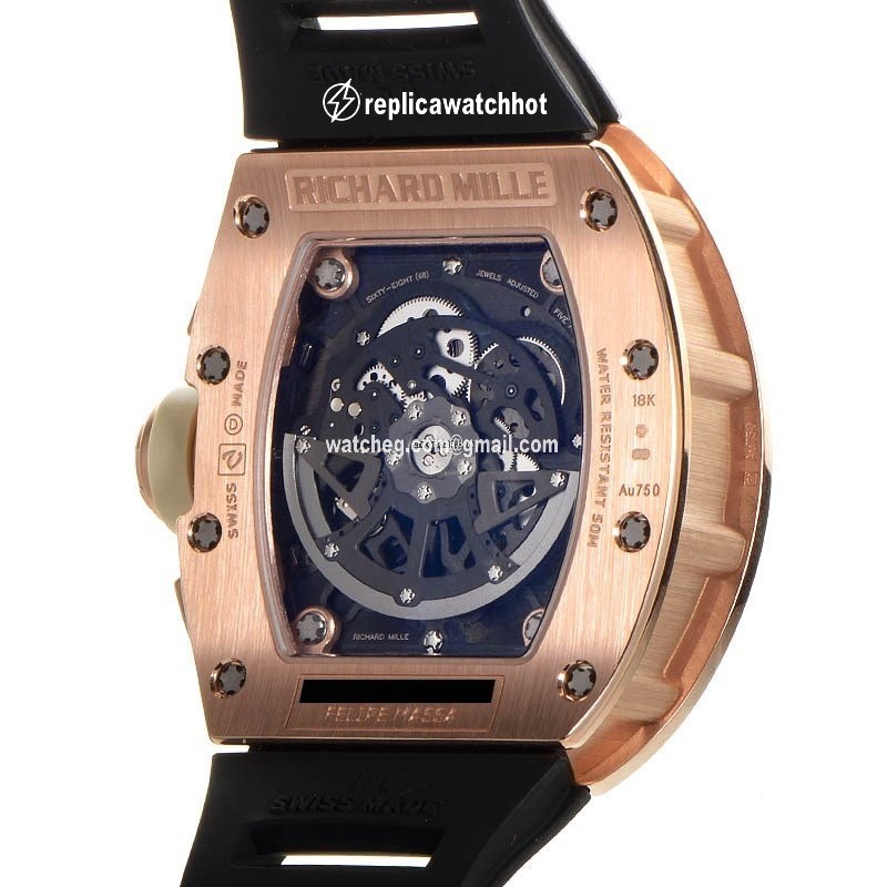 Richard Mille RM 011 Mens watch Unisex Automatic Rose gold RM011 Felipe Massa 2