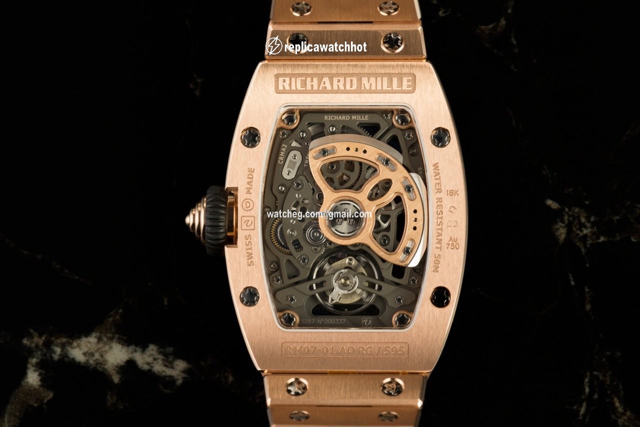 Richard Mille RM 07 Womens watch Automatic Red gold RM 07-01 2