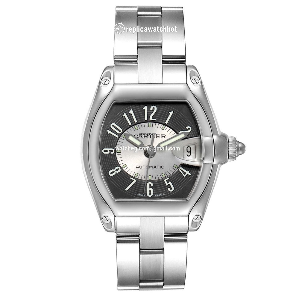 Cartier Roadster Mens watch Unisex Automatic Steel W62001V3 2