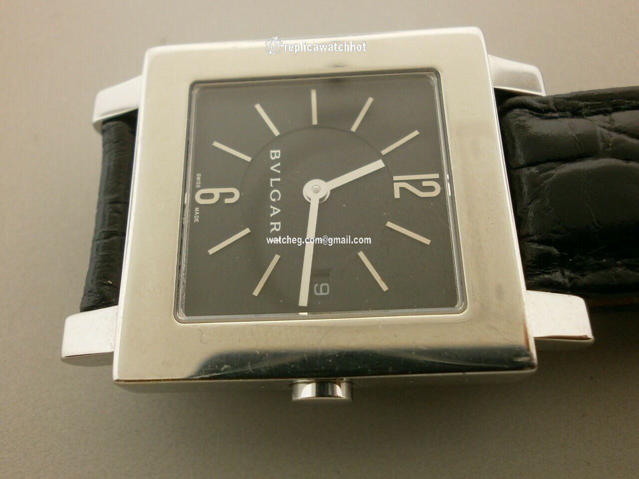 Bulgari Quadrato Quartz Steel SQ 29 SLD 2