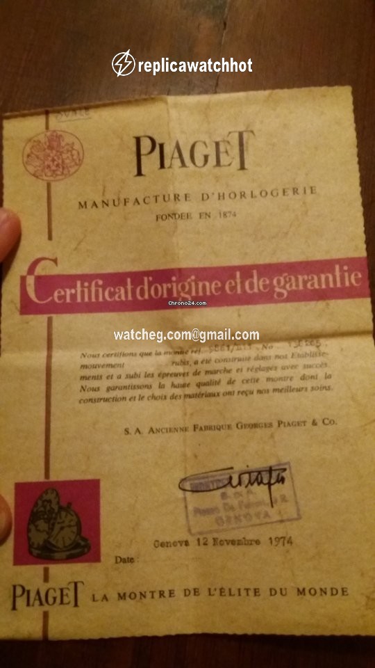 Piaget Mens watch Unisex Manual winding Yellow gold 9861 B1 2