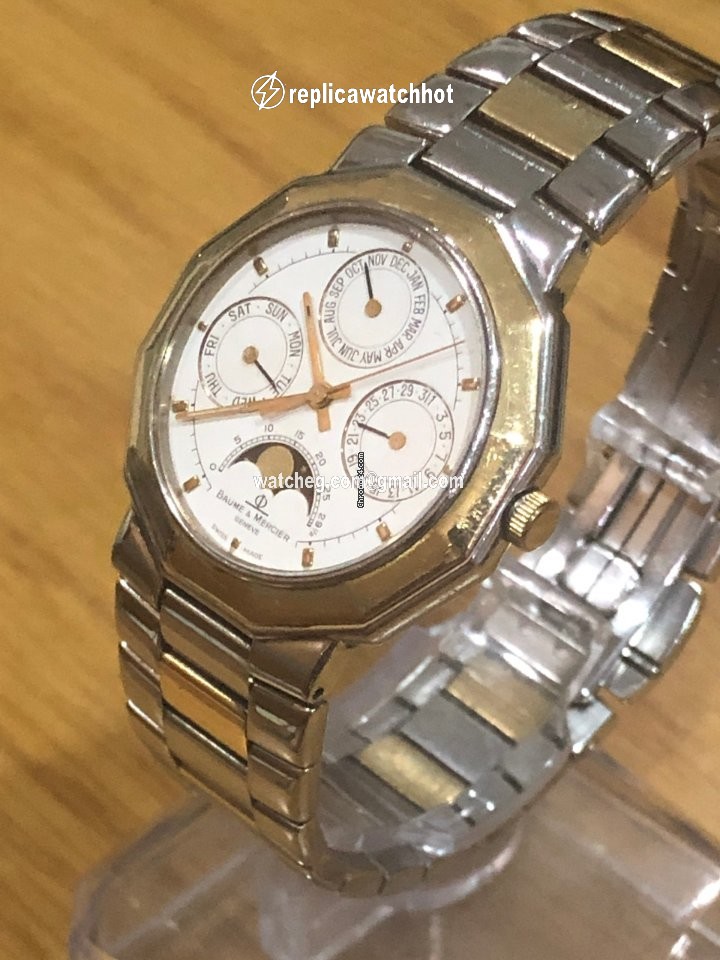 Baume & Mercier Mens watch Unisex Quartz Gold Steel 6331038 2