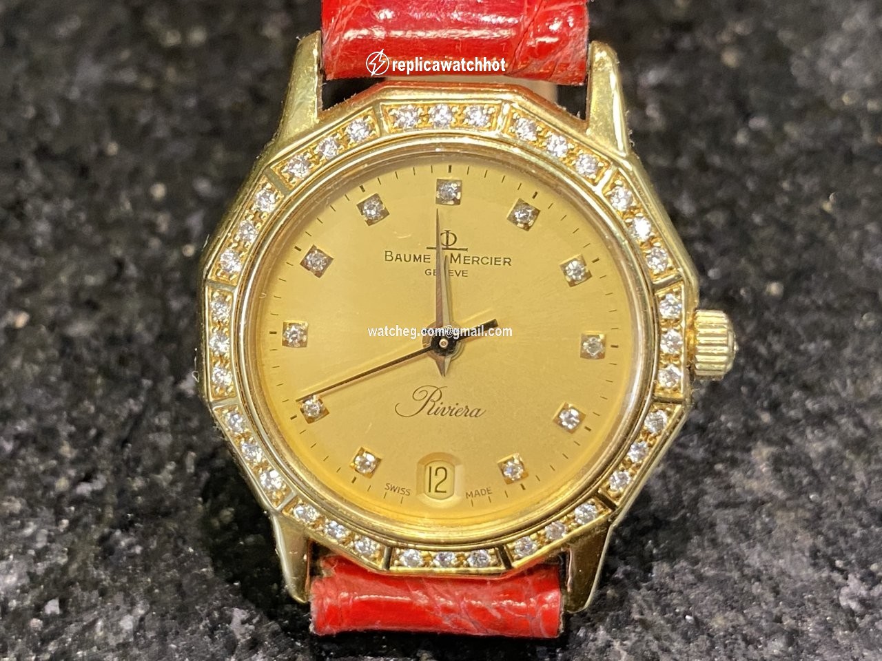 Baume & Mercier Riviera Mens watch Unisex Quartz Yellow gold 87012.1 2