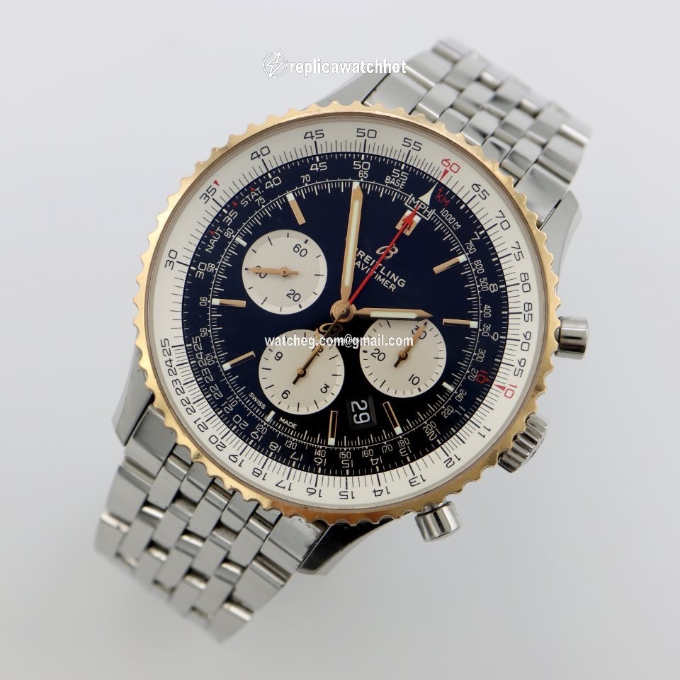 Breitling Navitimer 01 (46 MM) Mens watch Unisex Automatic Gold Steel UB0127211B1A1 2