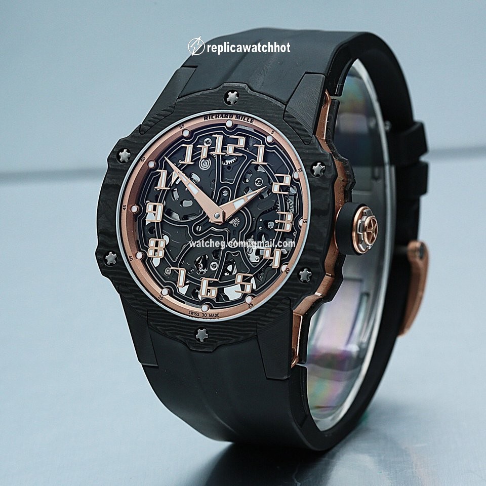 Richard Mille Mens watch Unisex Automatic Rose gold 33-02 2
