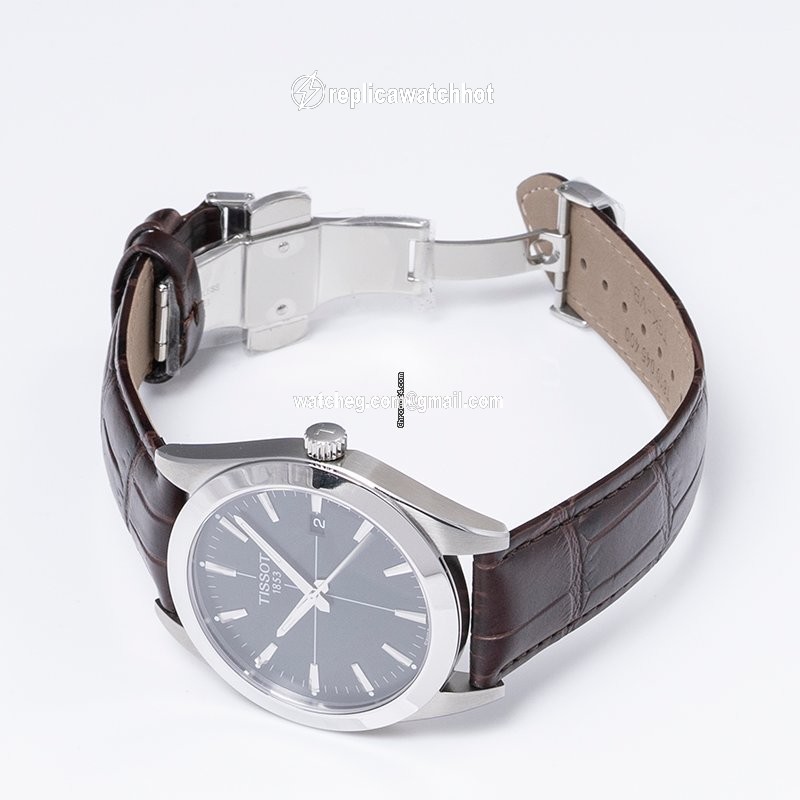 Tissot T-Classic Mens watch Unisex Quartz Steel T127.410.16.051.01 2