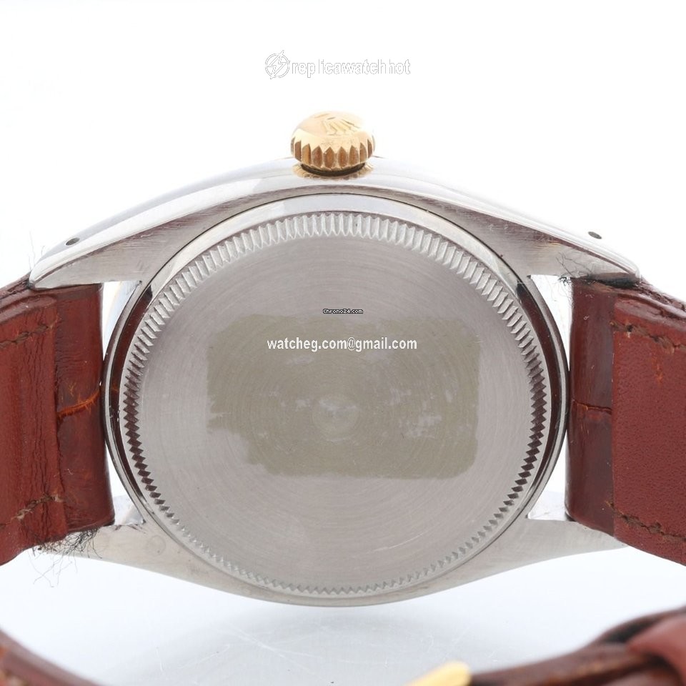 Rolex Oyster Perpetual 34 Mens watch Unisex Gold Steel 6582 2