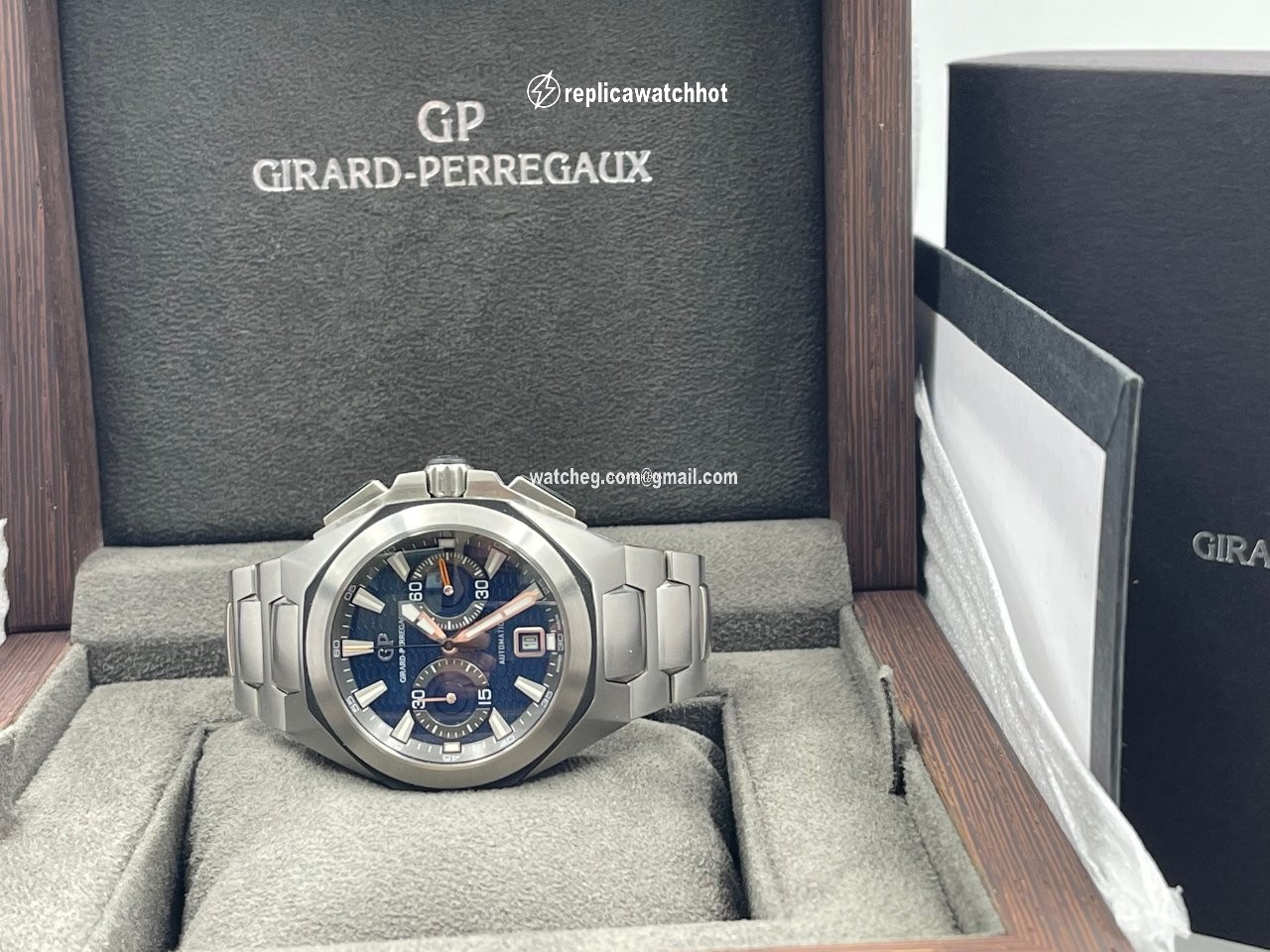 Girard Perregaux Chrono Hawk Mens watch Unisex Automatic Steel 49970-11-431-11A 2