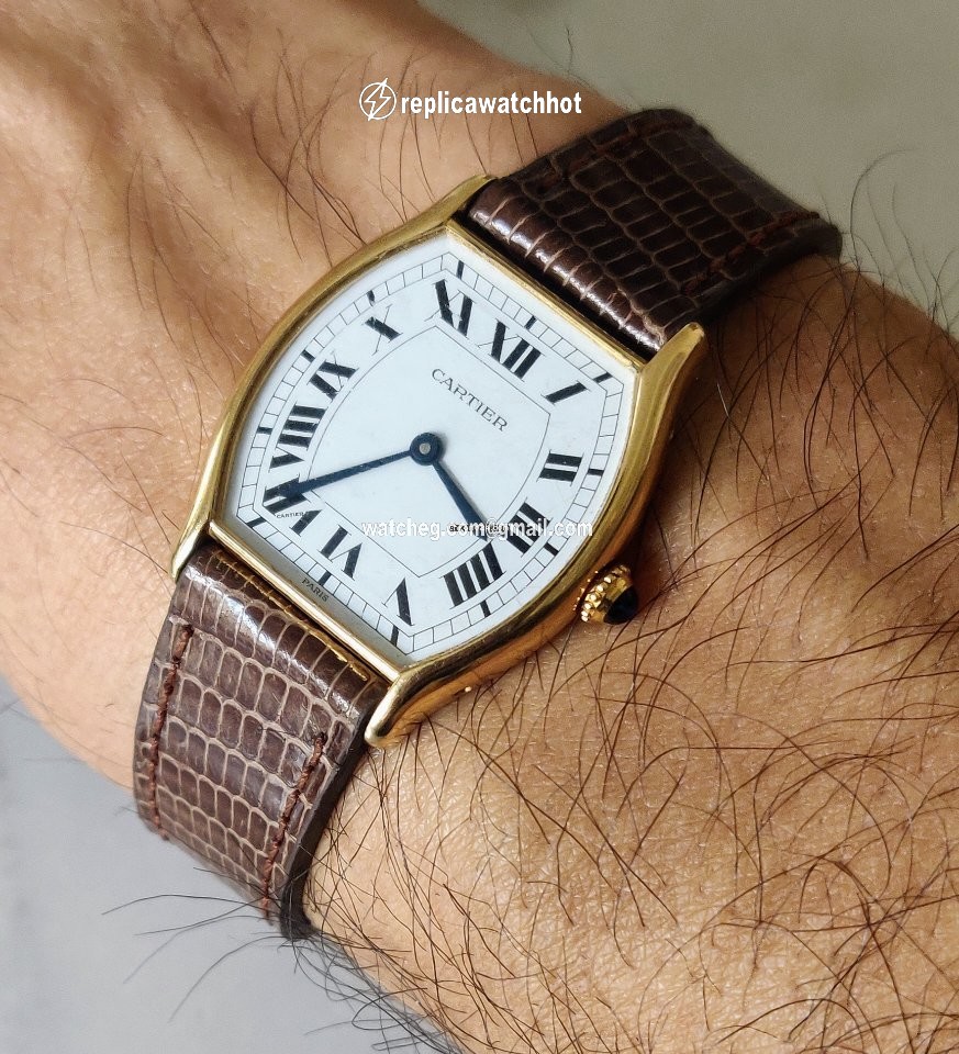 Cartier Tortue Mens watch Unisex Manual winding Yellow gold 10712 2