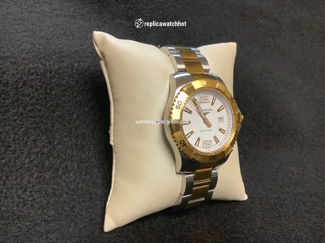 Longines HydroConquest Mens watch Unisex Quartz Steel L3.647.4 2