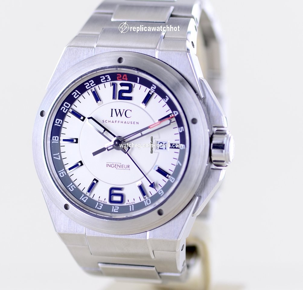 IWC Ingenieur Dual Time Mens watch Unisex Automatic Steel IW324404 2