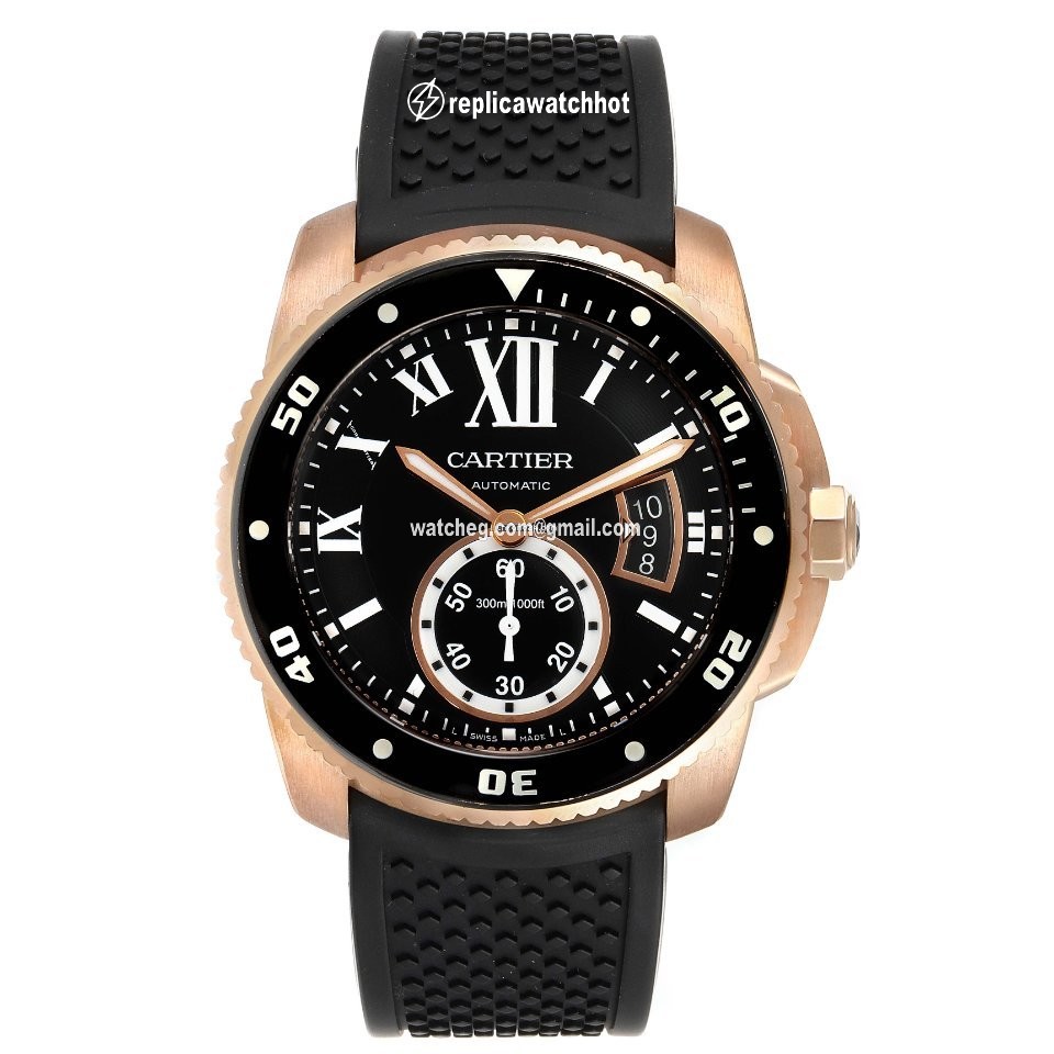 Cartier Calibre de Cartier Diver Mens watch Unisex Automatic Rose gold W7100052 2