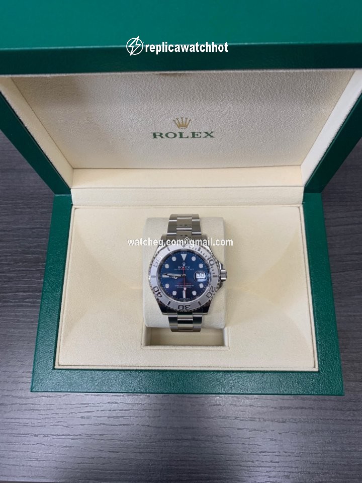 Rolex Yacht-Master 40 Mens watch Unisex Platinum Automatic 116622 Blue 2