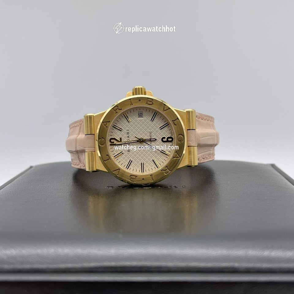 Bulgari Diagono Womens watch Automatic Yellow gold DG35C6GLD 2