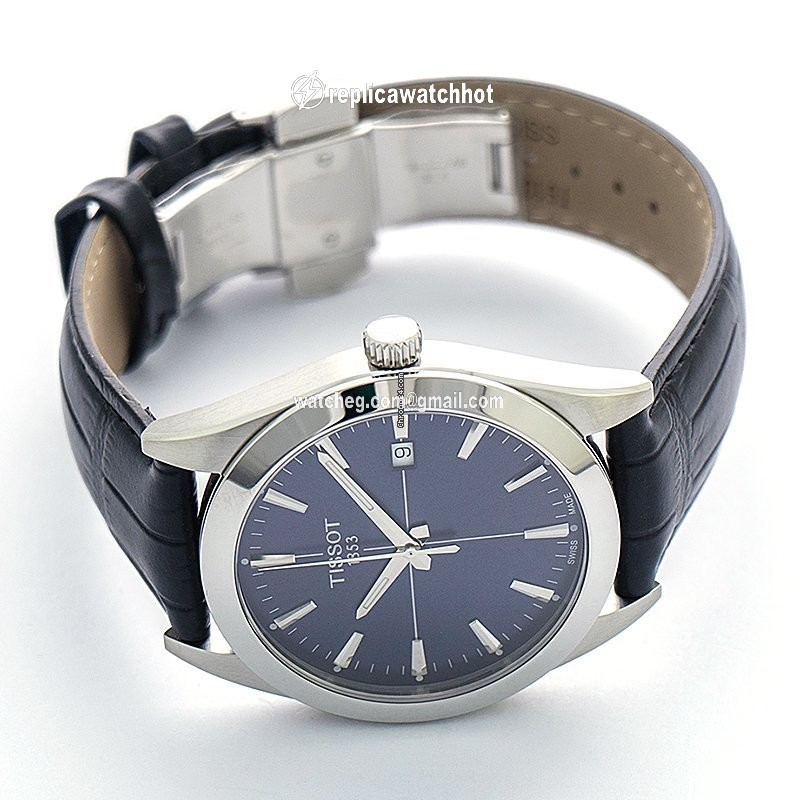 Tissot T-Classic Mens watch Unisex Quartz Steel T127.410.16.041.01 2