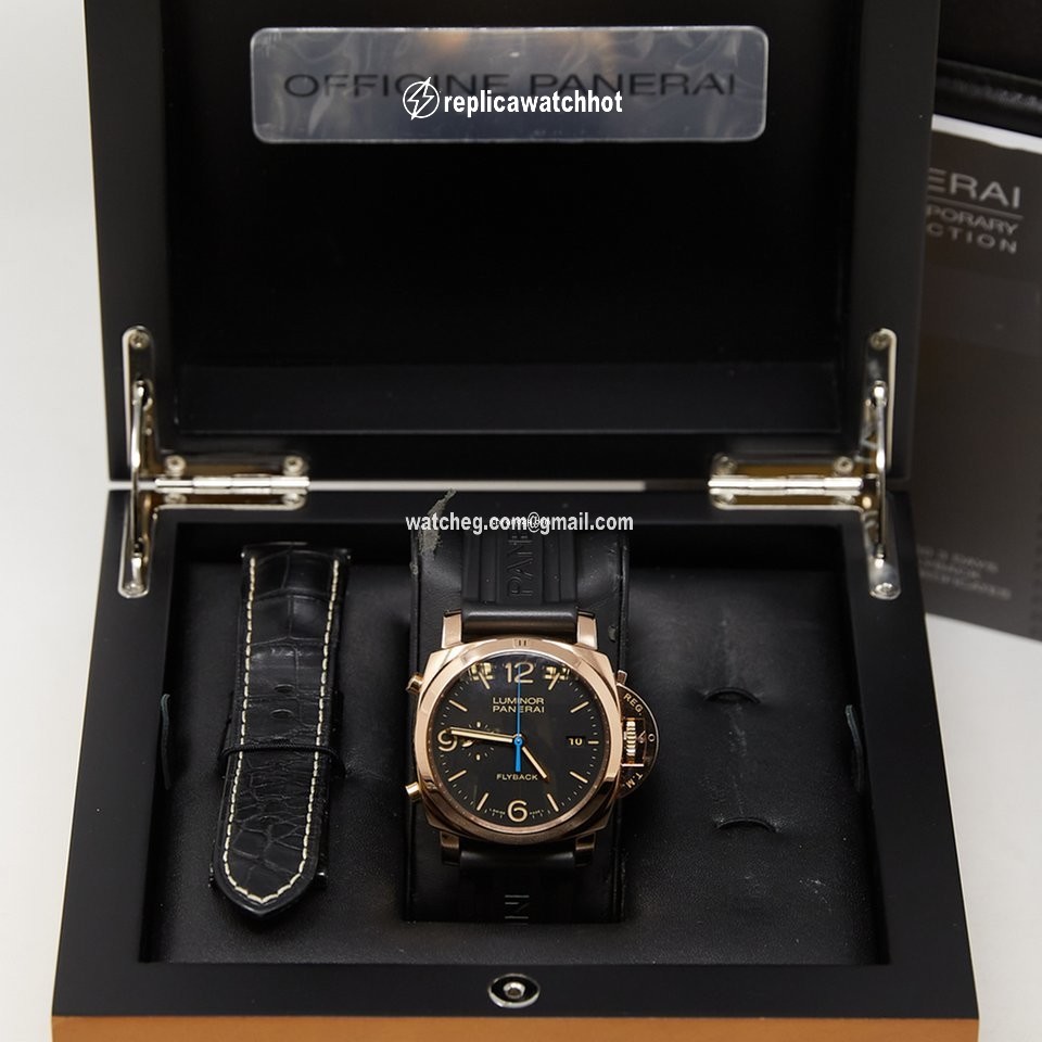 Panerai Luminor 1950 3 Days Chrono Flyback Mens watch Unisex Automatic Rose gold PAM00525 2