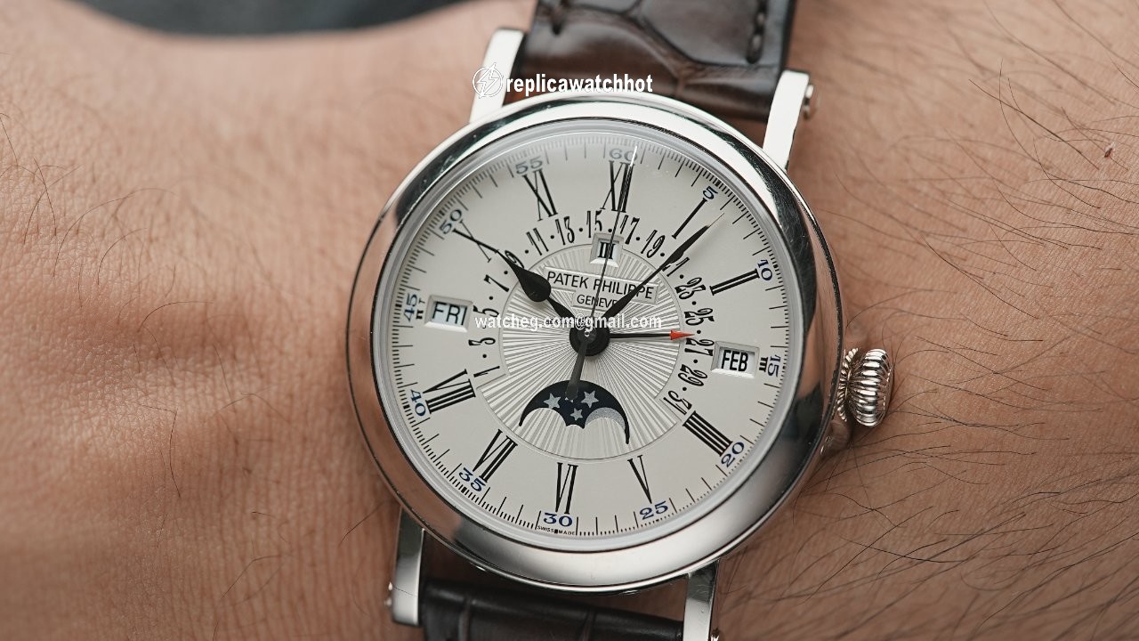 Patek Philippe Perpetual Calendar Mens watch Unisex Automatic White gold 5159G-001 2