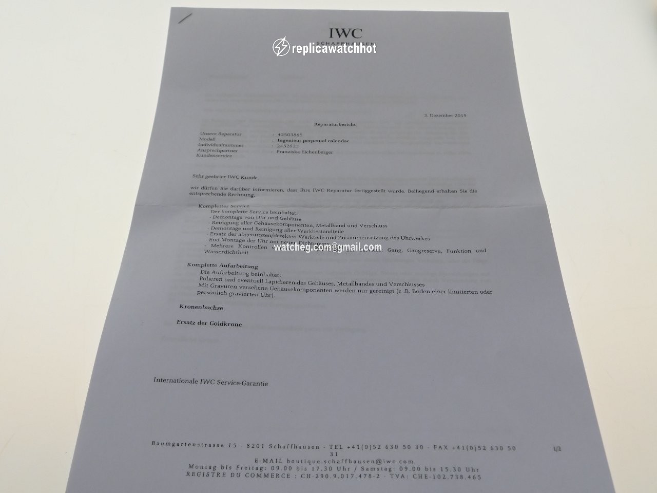 IWC Ingenieur Mens watch Unisex Automatic Yellow gold 9263 2