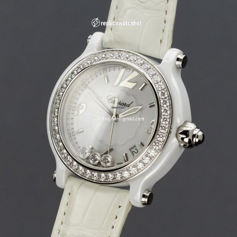 Chopard Happy Sport Womens watch Quartz Ceramic 288507-9012 2