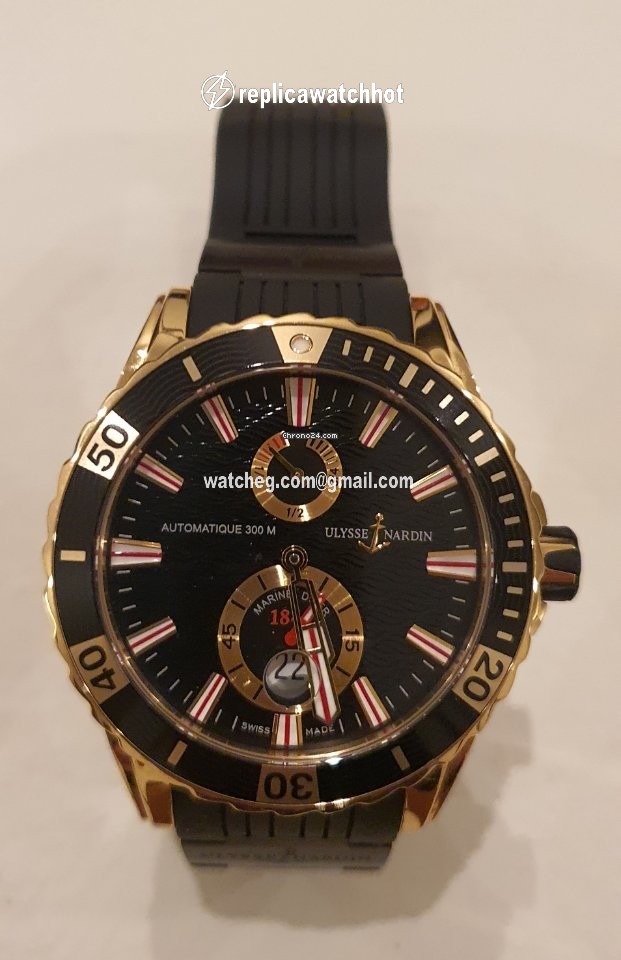 Ulysse Nardin Diver Chronometer Mens watch Unisex Automatic Rose gold 266-10-3C 92 2
