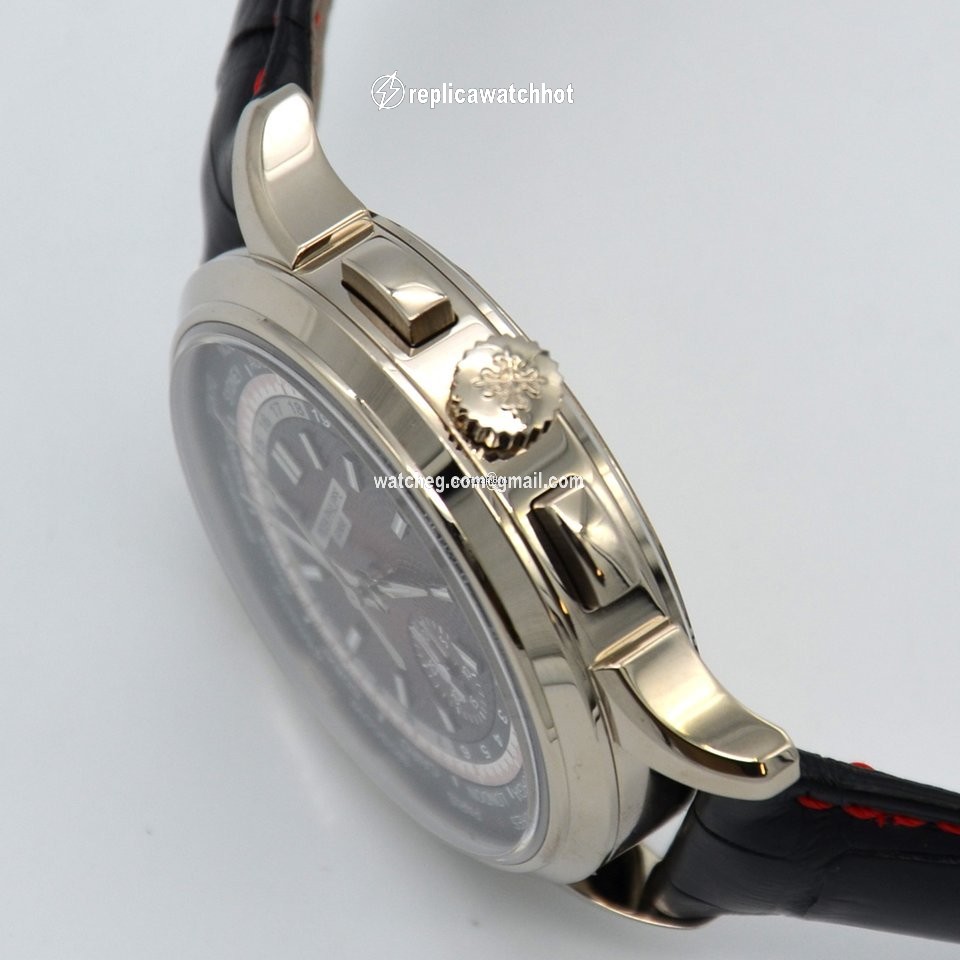Patek Philippe World Time Chronograph Mens watch Unisex Automatic White gold 5930G-011 2