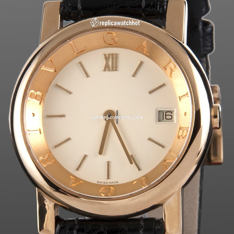 Bulgari Mens watch Unisex Quartz Yellow gold AT33GL 2
