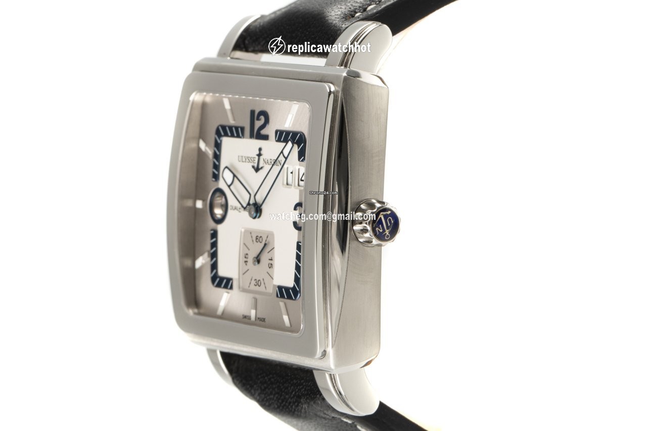 Ulysse Nardin Quadrato Dual Time Mens watch Unisex Automatic Steel 243-92 2