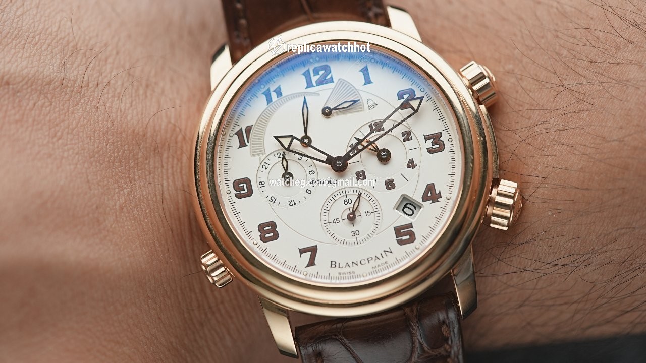 Blancpain Leman Reveil GMT Mens watch Unisex Automatic Rose gold 2041-3642M-53B 2