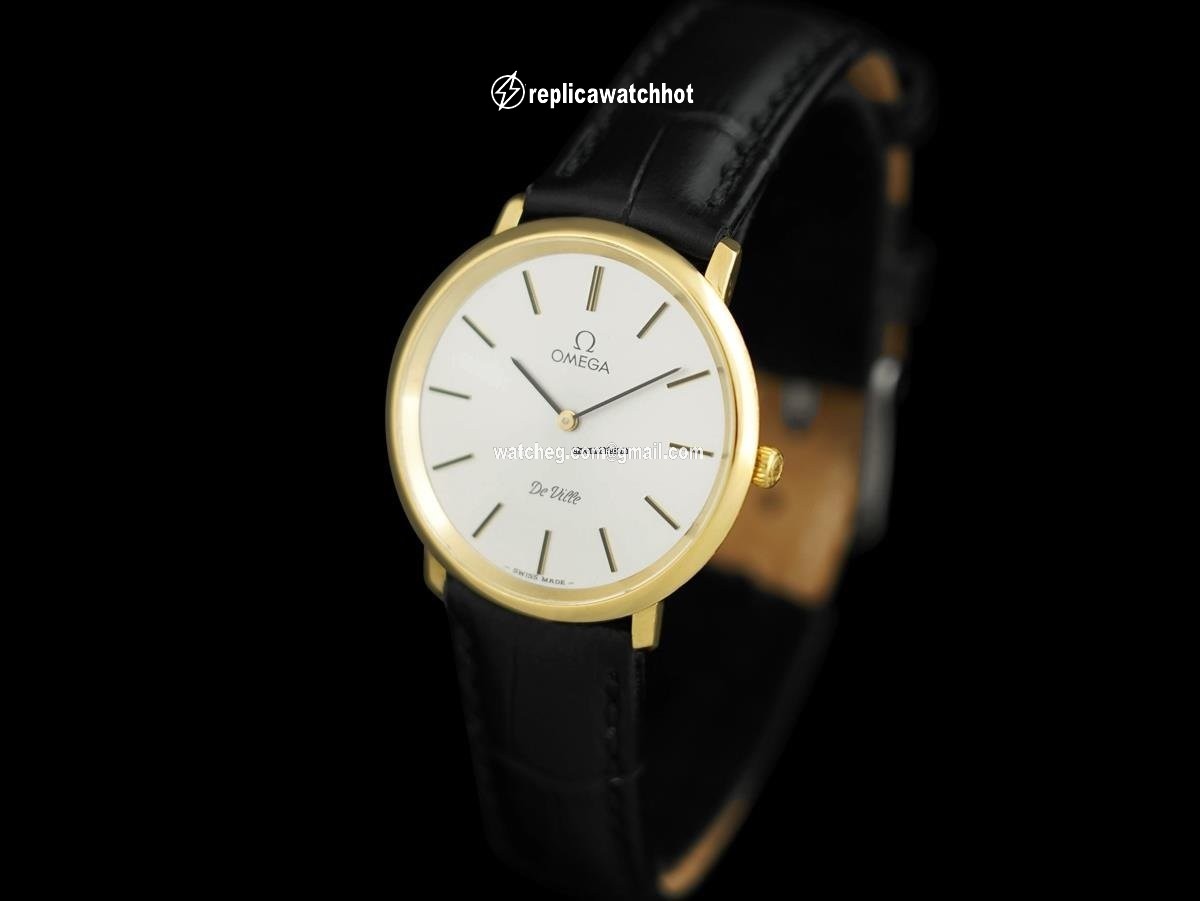 Omega De Ville Mens watch Unisex Manual winding Gold Steel 7604 2