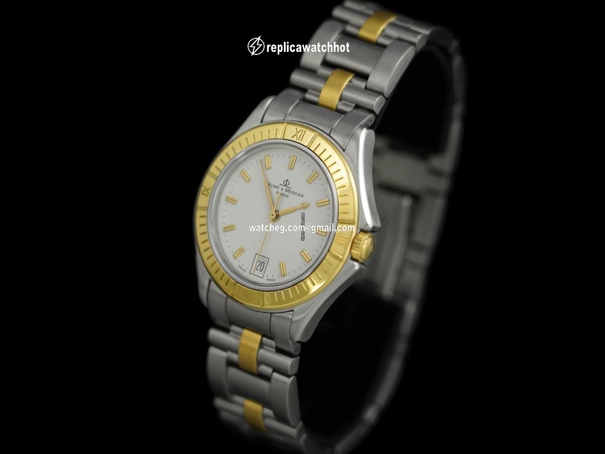 Baume & Mercier Mens watch Unisex Quartz Gold Steel 7913 2