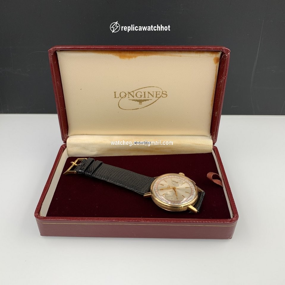 Longines Mens watch Unisex Manual winding Rose gold 7414 2