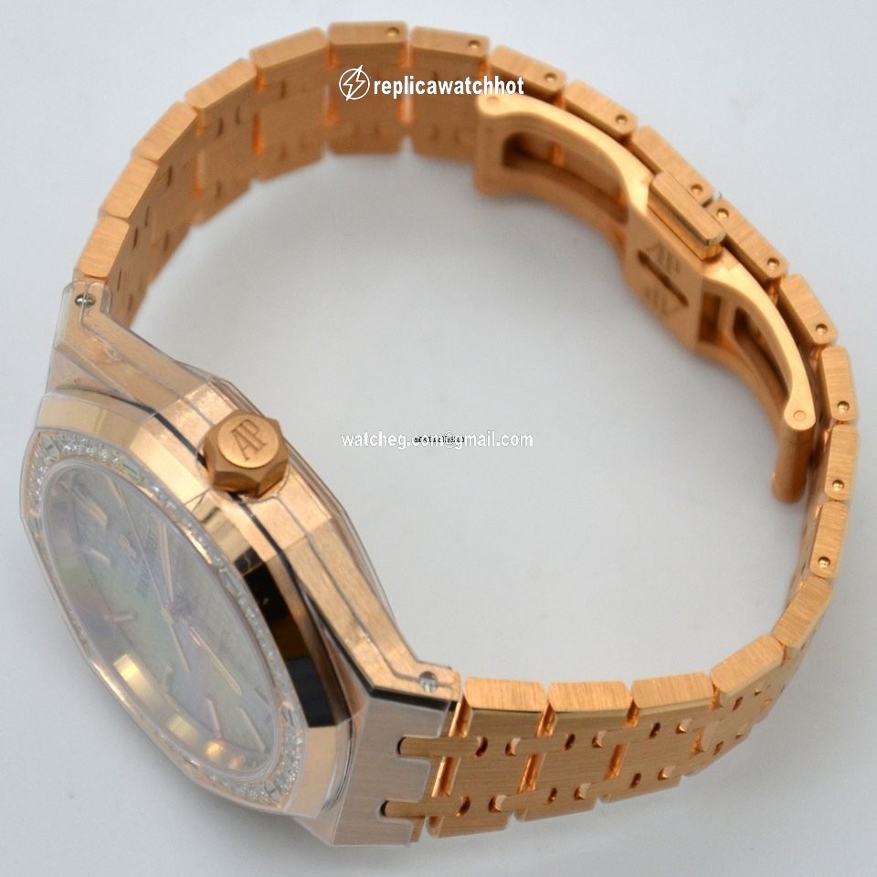 Audemars Piguet Royal Oak Lady Womens watch Automatic Rose gold 15451OR.ZZ.1256OR.02 2