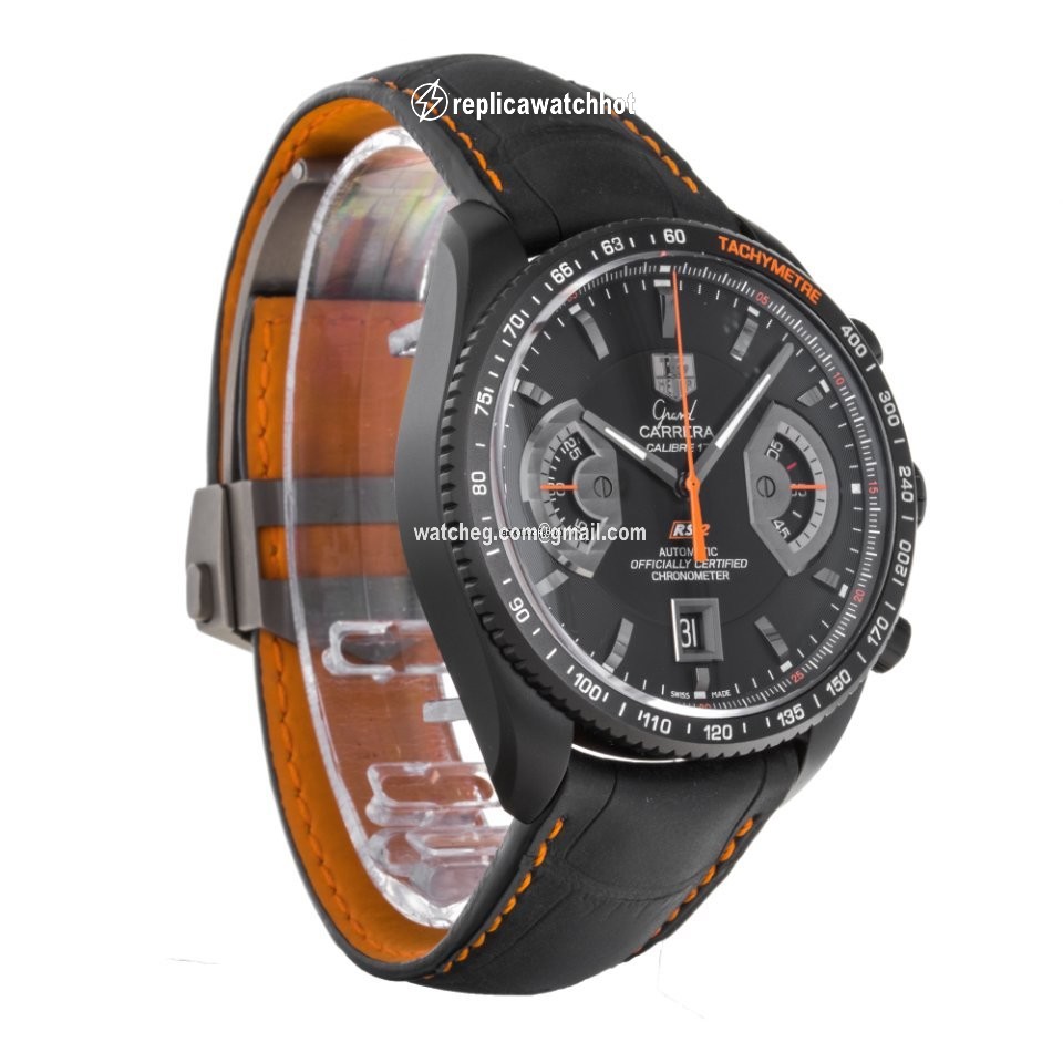 TAG Heuer Grand Carrera Mens watch Unisex Automatic Titanium CAV518K.FC6268 2