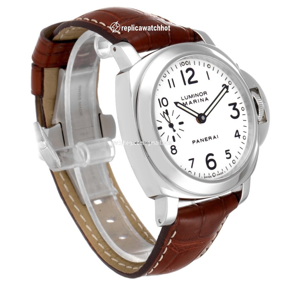 Panerai Luminor Marina Mens watch Unisex Manual winding Steel PAM00113 2